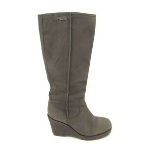 EMU Australia Boots Womens Size 7 100% Premium sheep Skin Wedge Knee High